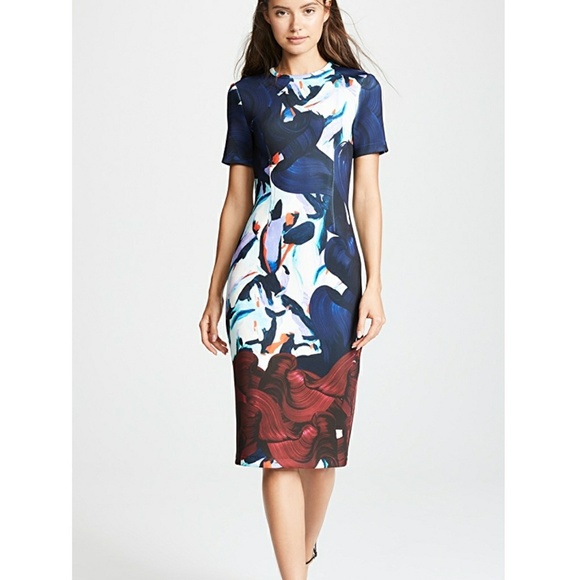 Yigal Azrouel Printed Scuba Dress Sold Out - Picture 4 of 8